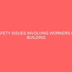 safety issues involving workers on building construction sites in nigeria case study abuja 51669