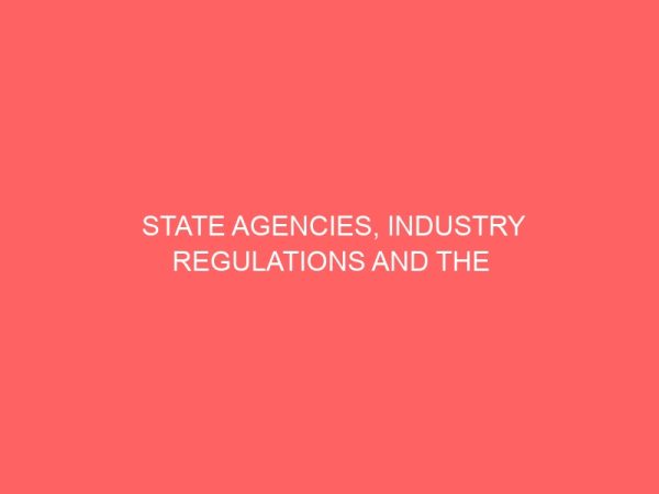 state agencies industry regulations and the quality of accounting practice in nigeria 58809
