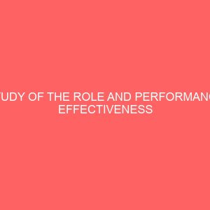 study of the role and performance effectiveness of professional secretaries in selected government metropolis 62863
