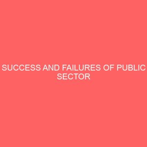 success and failures of public sector accountability in nigeria for the period of 1991 2002 56346