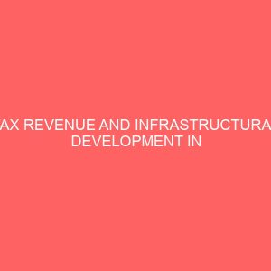 tax revenue and infrastructural development in nigeria 1994 2017 55707