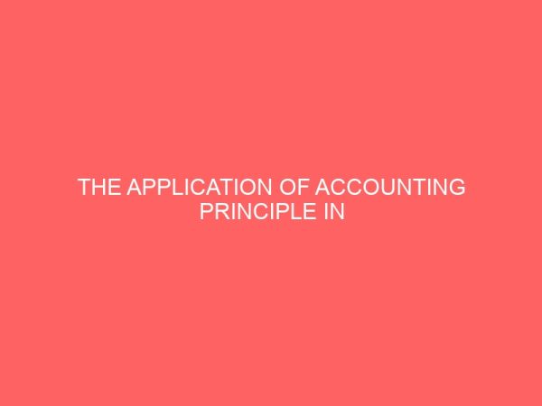 the application of accounting principle in insurance companies 61947