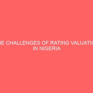 the challenges of rating valuation in nigeria 56612