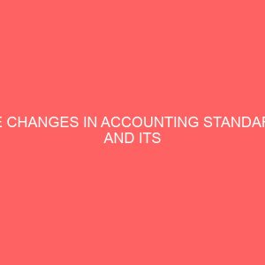 the changes in accounting standards and its impact on financial statement 59538