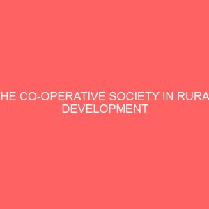 the co operative society in rural development 64091