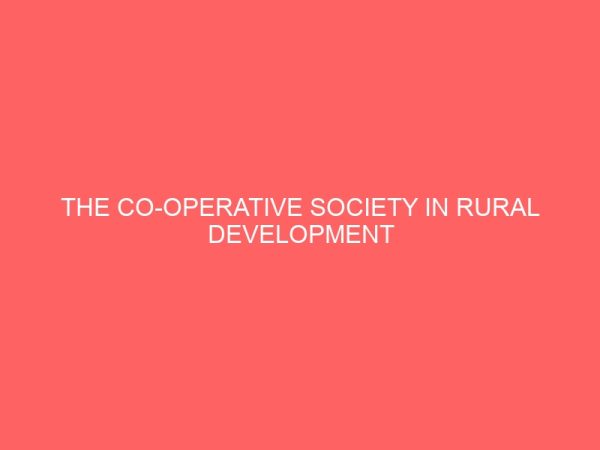 the co operative society in rural development 64091