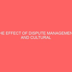 the effect of dispute management and cultural diversity on employee performance 84210
