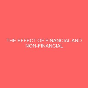 the effect of financial and non financial incentives on staff productivity 84219