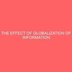 the effect of globalization of information technology on office services 62145