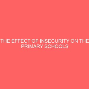 the effect of insecurity on the primary schools in katsina states in nigeria 44813