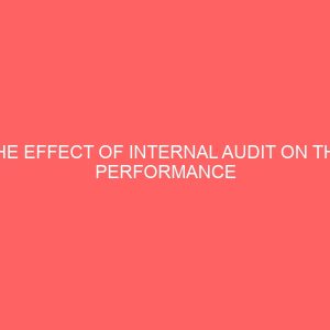 the effect of internal audit on the performance of the private firm 59743