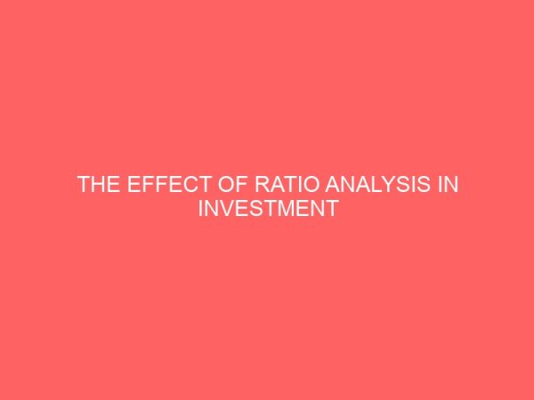 the effect of ratio analysis in investment decision 55520