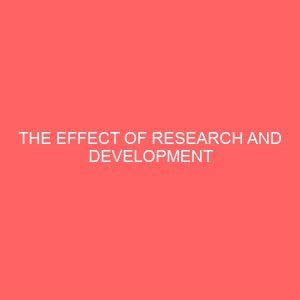 the effect of research and development expenditure on the growth of nigerian breweries plc 64118