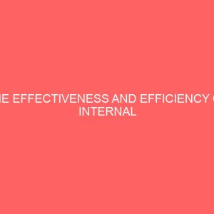the effectiveness and efficiency of internal audit as tool for management control 59510