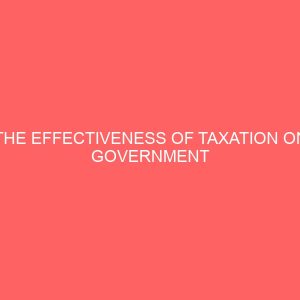 the effectiveness of taxation on government provision for infrastructure 2 58104