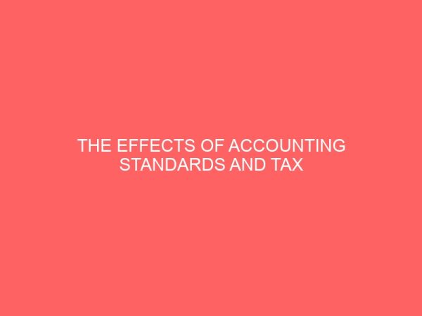 the effects of accounting standards and tax principles on special companies operating in nigeria 57844