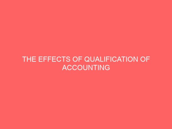 the effects of qualification of accounting teachers on the performance of secondary school students in external examinations 58618
