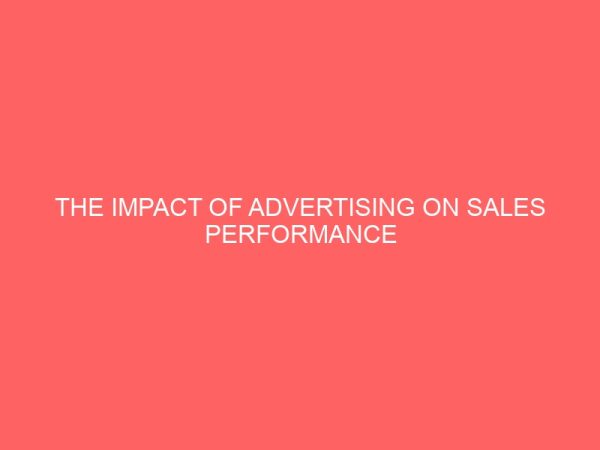 the impact of advertising on sales performance 43957