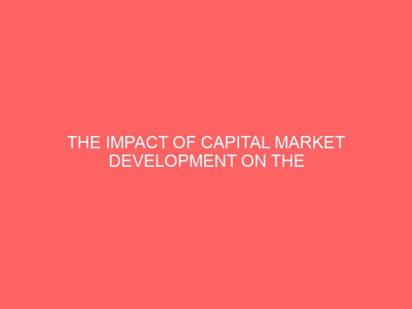 the impact of capital market development on the nigerian economic 1980 2006 60586