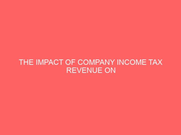 the impact of company income tax revenue on developing economies 78550