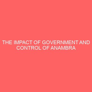 the impact of government and control of anambra broadcasting service 51794