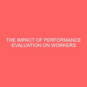 the impact of performance evaluation on workers productivity in nigeria 83804