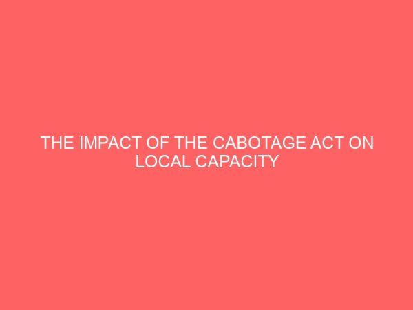 the impact of the cabotage act on local capacity development in nigeria 78654