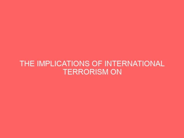 the implications of international terrorism on nigerias national security 81091