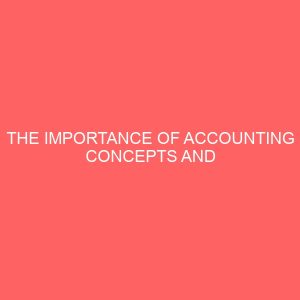 the importance of accounting concepts and conventions in the preparation of financial statement could be seen in the assessment of financial viability of an organization 60398