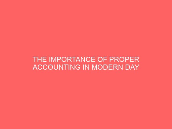 the importance of proper accounting in modern day business 58292