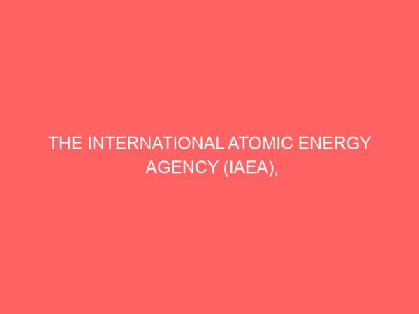 the international atomic energy agency iaea nuclear weapons proliferation and international security 81025