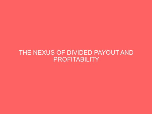 the nexus of divided payout and profitability performance of insurance firms in nigeria 61112