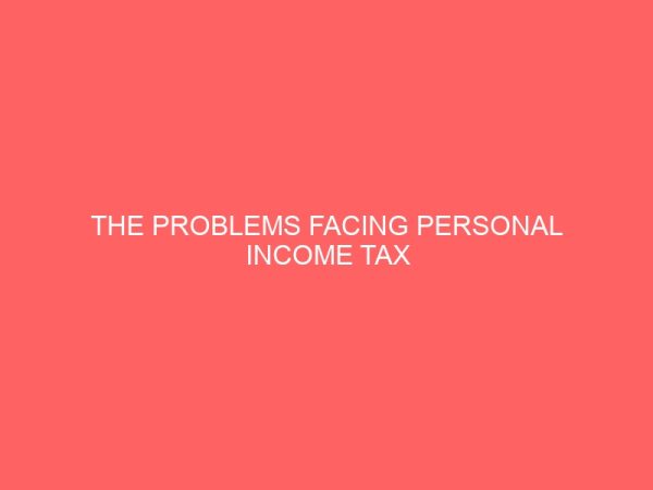 the problems facing personal income tax administration in rural communities 59519
