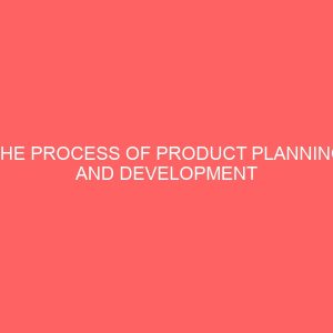 the process of product planning and development in marketing 83889