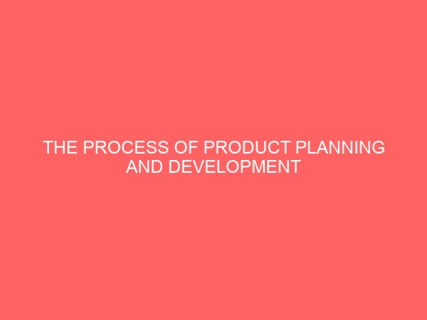 the process of product planning and development in marketing 83889