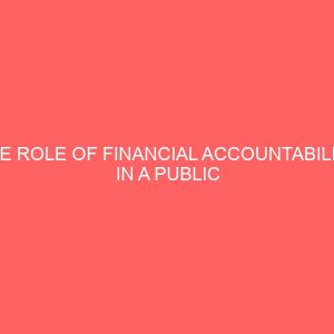 the role of financial accountability in a public limited company 65822