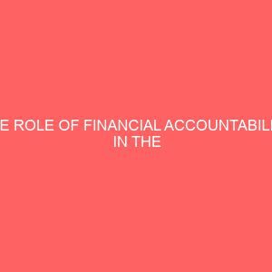 the role of financial accountability in the private sector 59676