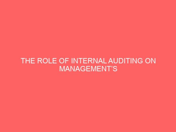 the role of internal auditing on managements control success 2 61232