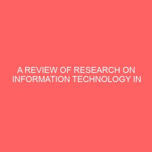 a review of research on information technology in the hospitality industry 31672