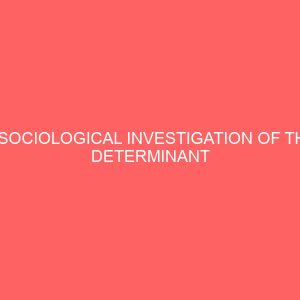 a sociological investigation of the determinant factors and the effects of child street hawking in nigeria agege lagos state under survey 12965
