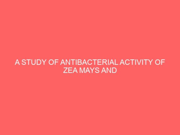 a study of antibacterial activity of zea mays and cymbopogan citrasus on bacteria isolated from urine of pregnant women 19102