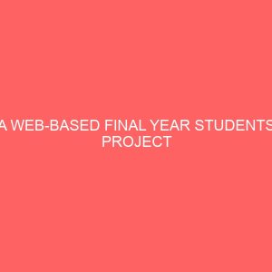 a web based final year students project management and duplicate checker system 14061