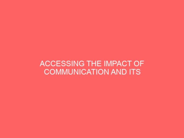 accessing the impact of communication and its problems in developing countries 37042
