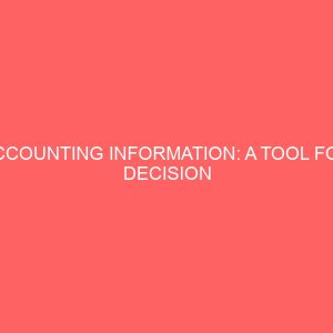 accounting information a tool for decision making in an organisation 26383