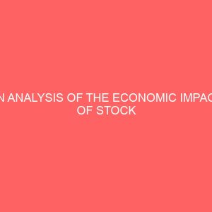 an analysis of the economic impact of stock market on nigerian economy 1986 2010 32472