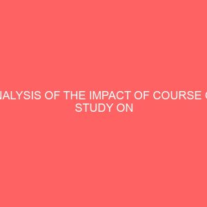 analysis of the impact of course of study on students attitudes towards entrepreneurship development in nigeria 30342