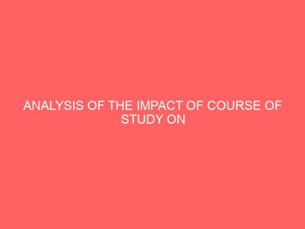 analysis of the impact of course of study on students attitudes towards entrepreneurship development in nigeria 30342