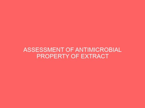 assessment of antimicrobial property of extract of underground stem of opete costus afer 37668