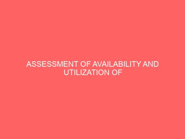 assessment of availability and utilization of modern instructional materials for teaching business subjects in secondary schools in delta north 32081