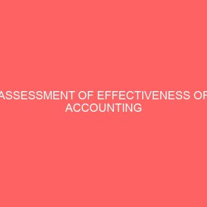 assessment of effectiveness of accounting information as a tool for management decision in nigeria 17826